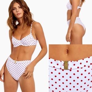 WeWoreWhat Emily Belted High Waist Bikini Bottom